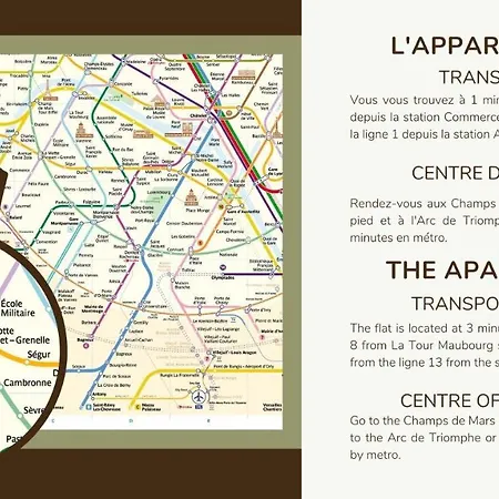3g#appart 6pers#2 Chambres#commerce#paris 15#ac Párizs