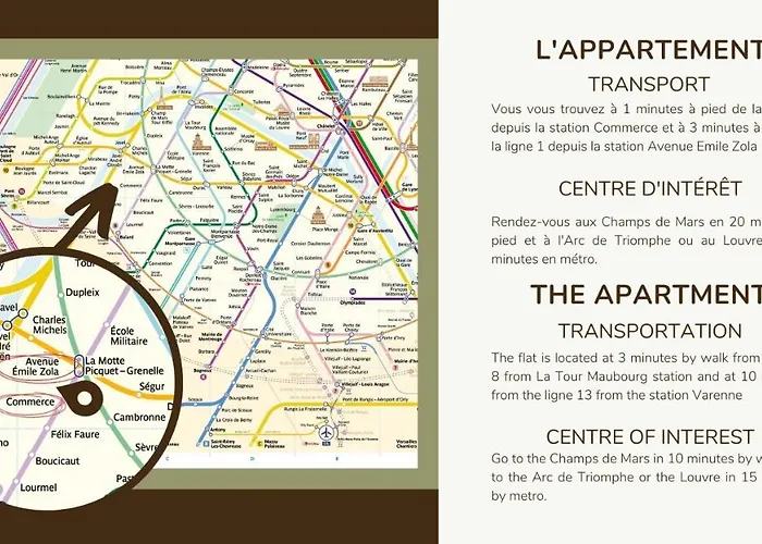 3g#appart 6pers#2 Chambres#commerce#paris 15#ac Paris