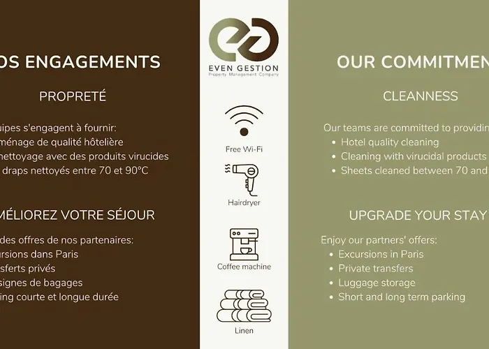 Apartamento 3g#appart 6pers#2 Chambres#commerce#paris 15#ac *